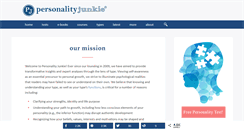 Desktop Screenshot of personalityjunkie.com