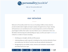 Tablet Screenshot of personalityjunkie.com